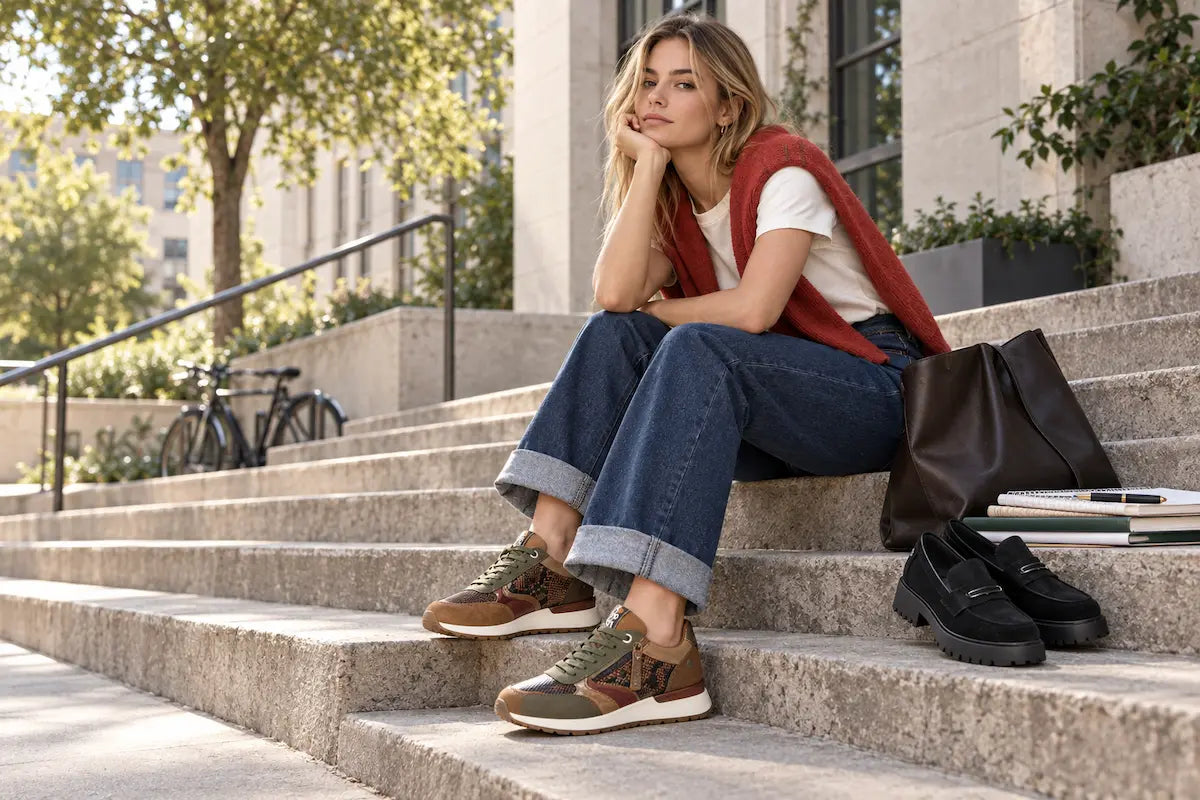 Sneakers y mocasines: vuelta a clase y oficina con estilo joven