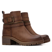 Botines Camel Mujer