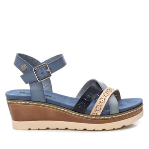 Sandalias azules de mujer